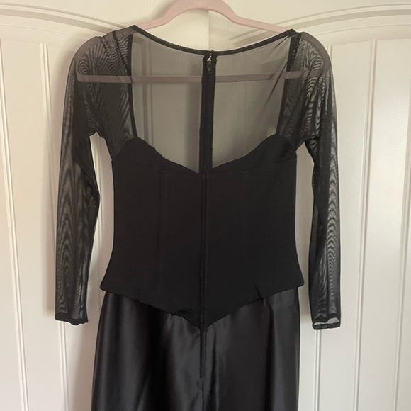 Tadashi Shoji vintage corset black gown size medium - Picture 5 of 11